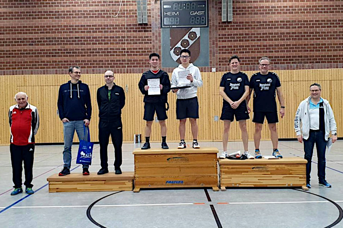 Siegerehrung Herren Doppel