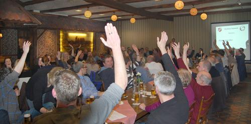 Kontinuität gewünscht. Bei den Vorstandswahlen wählten die Mitglieder alle Amtsinhaber einstimmig wieder.