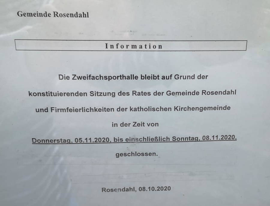 Ankündigung Nummer zwei