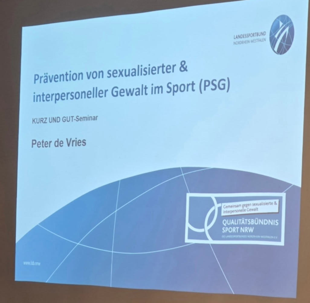 Begrüßungsfolie zum Workshop Prävention sexualisierter und interpersoneller Gewalt
