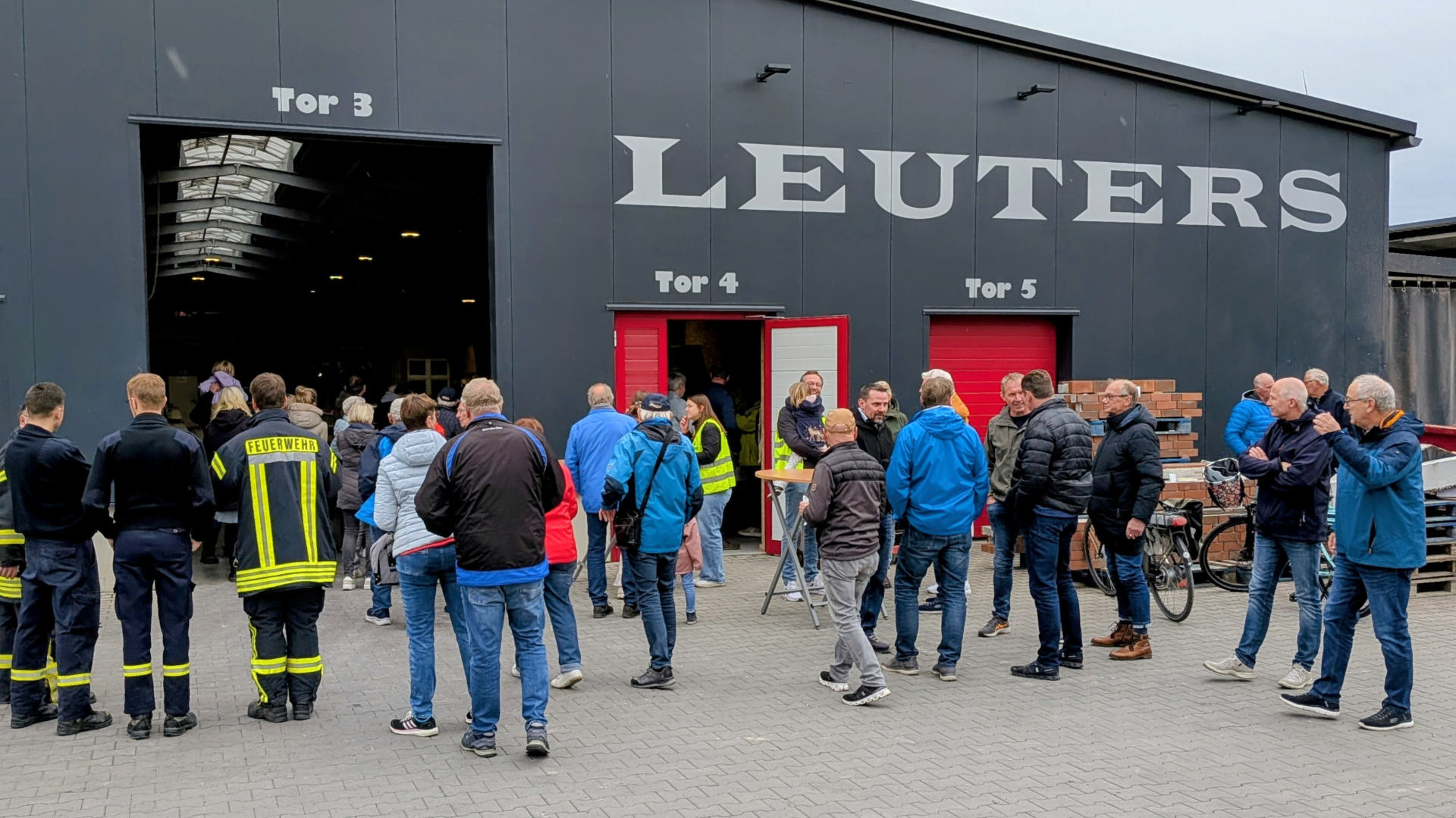 Zwischenstation auf dem Gelände Fertigstürze Leuters
