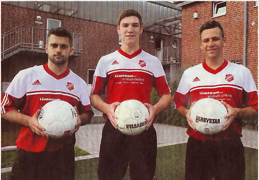 Auf junge Spieler setzt die Westfalia auch in Zukunft: (von links) Enis Terziqi, Ulrich Wirtz und Thomas Pankraz verstärken den Kader.