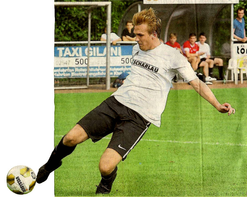 Dreierpack im ersten Vorbereitungsspiel: Luis Lammers zeigte sich beim 9:3-Sieg gegen den SV Zweckel in guter Frühform. Foto: fw