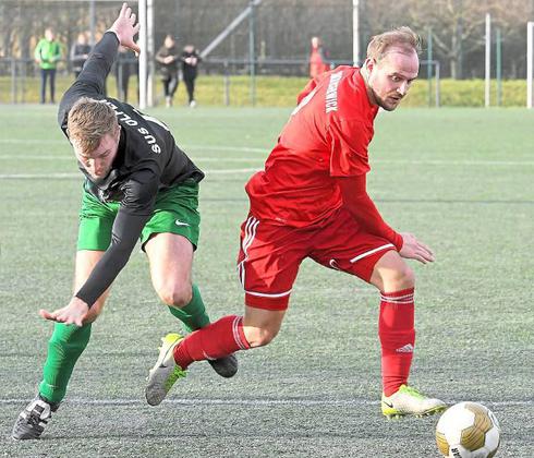 Im Vorwärtsgang: Mario Worms muss mit der Westfalia gegen seinen Heimatclub DJK-VBRS ran. Foto: Frank Wittenberg