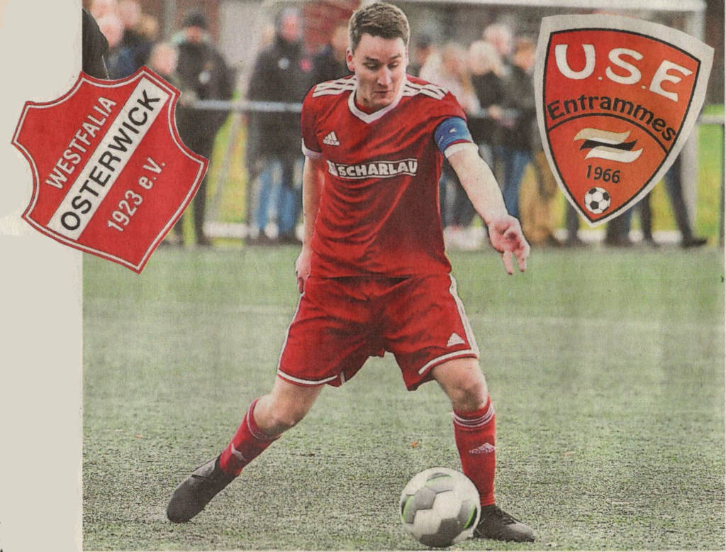Westfalia Osterwick, hier Kapitän Lars Knipper, freut sich am Wochenende über zahlreiche französische Gäste. In zwei Freundschaftsspielen treffen dann jeweils die Ersten Mannschaften und Alten Herren aus Entrammes und Osterwick aufeinander. Foto: Frank Wittenberg