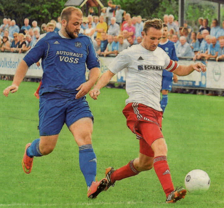 Wiedersehen macht Freude: Johannes Gövert (links) und Tobias Paschert, hier im Derby 2016, treffen sich am Pfingstmontag zum Titel-Showdown zwischen Turo und Westfalia.	Foto: Archiv