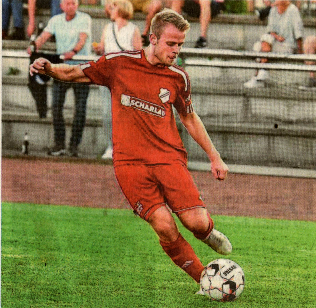 Doppelpacker ohne Lohn: Die zwei Tore von Noah Eggemann reichten der Westfalia gestern nicht zum Punktgewinn.    Foto: fw