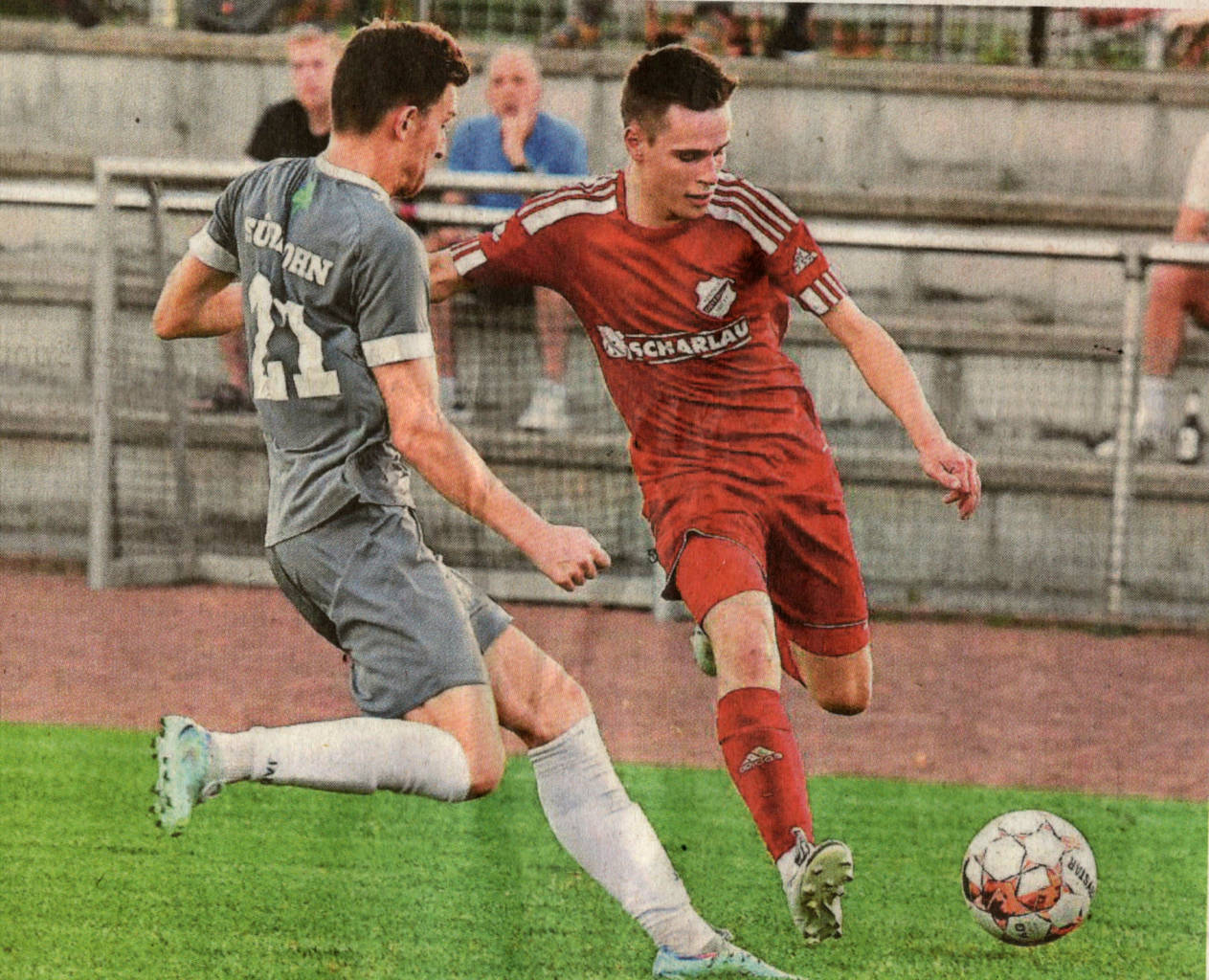 Vor einer schweren Aufgabe stehen Timo Fedders (rechts) und Westfalia Osterwick: Morgen kommt mit dem ASC Schöppingen die beste Offensive der Liga auf sie zu.    Foto: fw