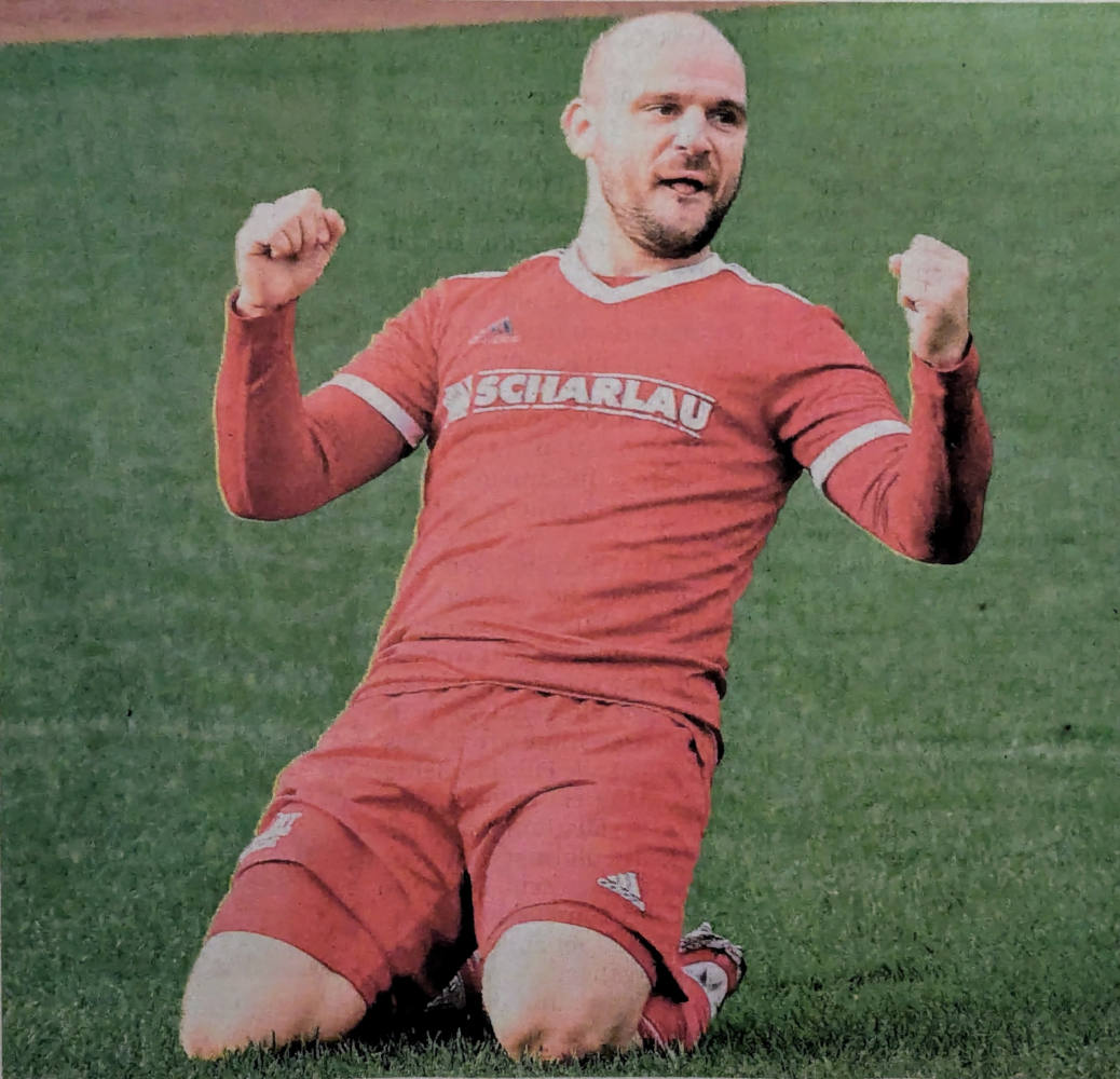 Durfte im Westfalia-Trikot zahlreiche Tore bejubeln: Mario Worms. Nach fünf Jahren in Osterwick hat der 33-Jährige zum Sommer seinen Abschied angekündigt.    Foto: fw/Archiv